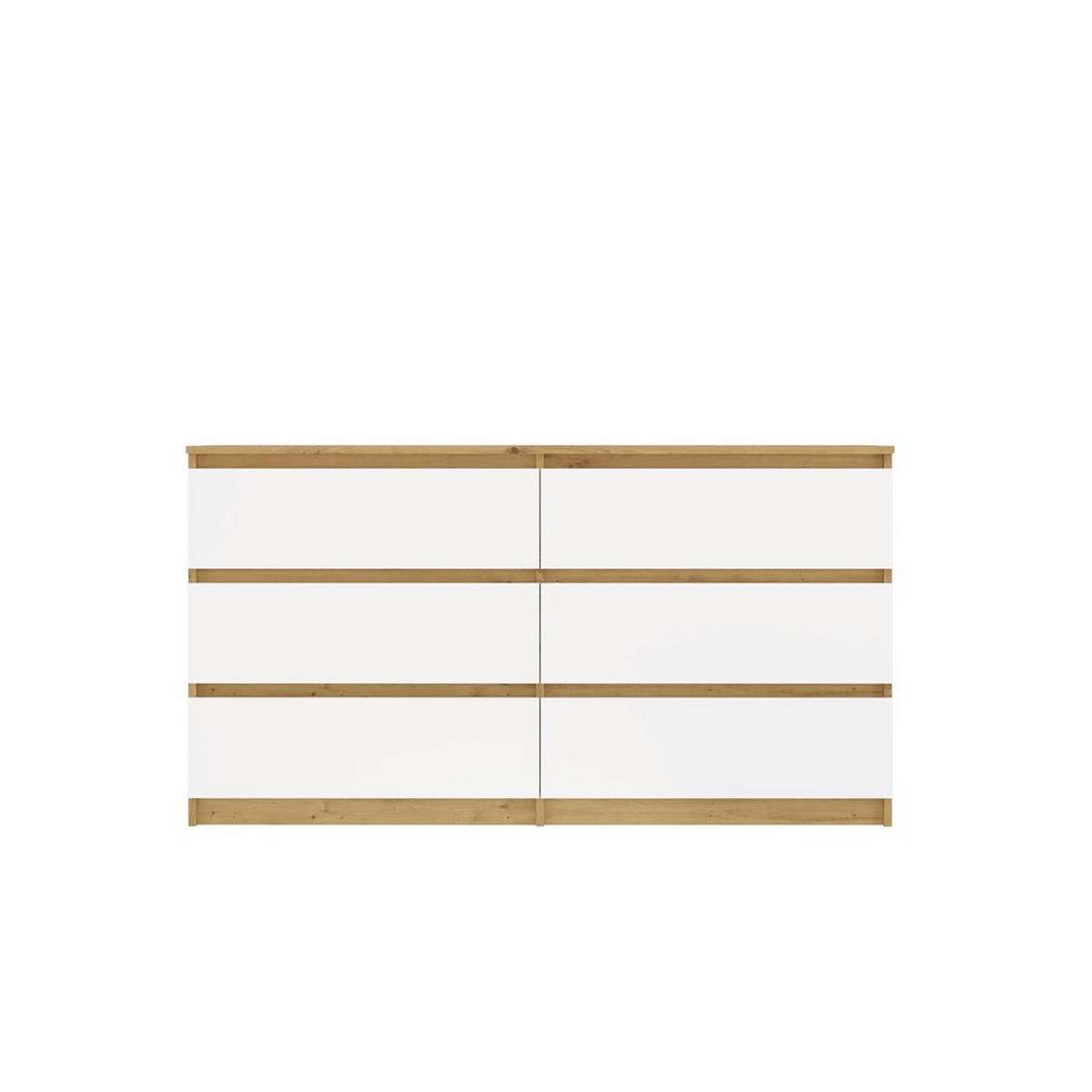 KOMMODE Anthrazit, Weiß 138/75/40 - Anthrazit/Weiß, Holzwerkstoff (138/75/40cm) - RAUMHIRSCH FURNITURE