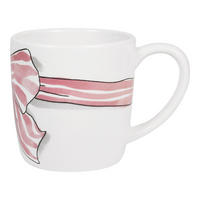 CAPPUCCINO-BECHER Rosa Schleife in Rosa - 500 ml - Pink, Keramik (0.5L) - Blond Amsterdam