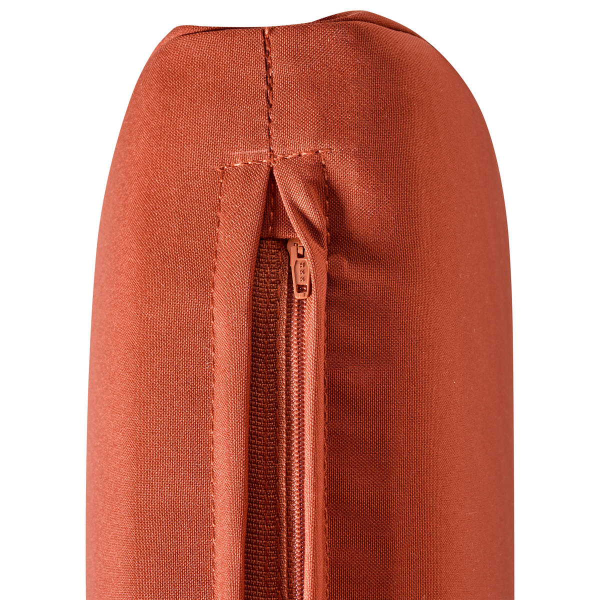 GARTENSTUHL 2er-Set Dunkelbraun/Rot Amantea Premium - Dunkelbraun/Rot, Holz (54/105/69cm) - Beliani