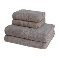 FROTTIERSET Cashmere feeling 4-teilig - Braun, Textil (50/100cm) - Ross