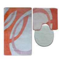 BADEMATTE Set 3 tlg SALMON - Orange, Textil (60/100cm) - ROLFNERS