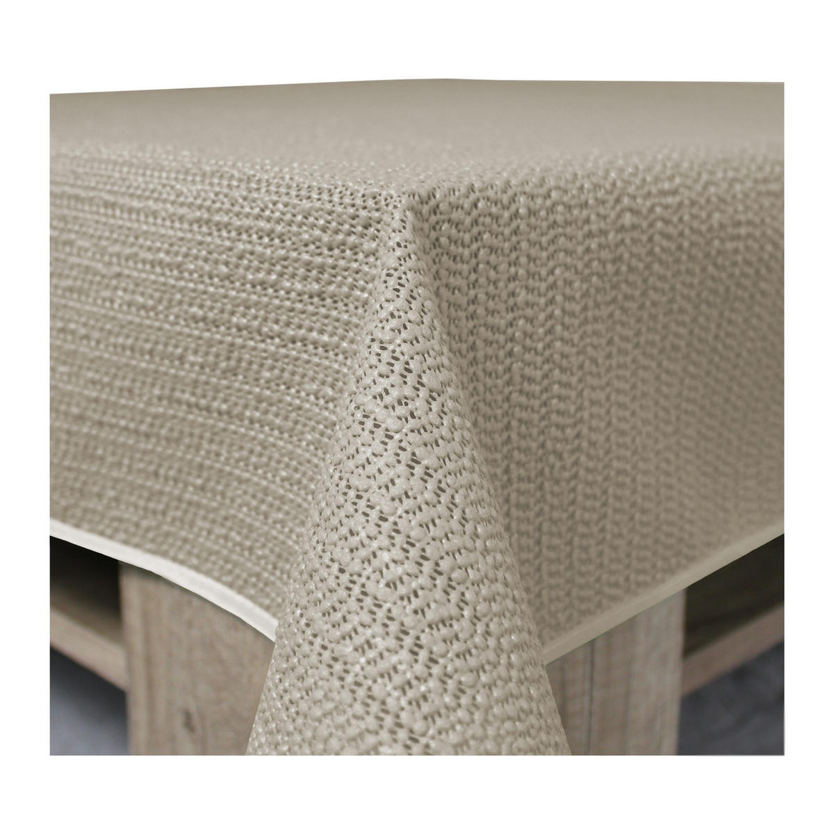 TISCHDECKE Outdoor rechteckig 110/140 cm Beige - Beige, Kunststoff (110/140cm) - TiborTex