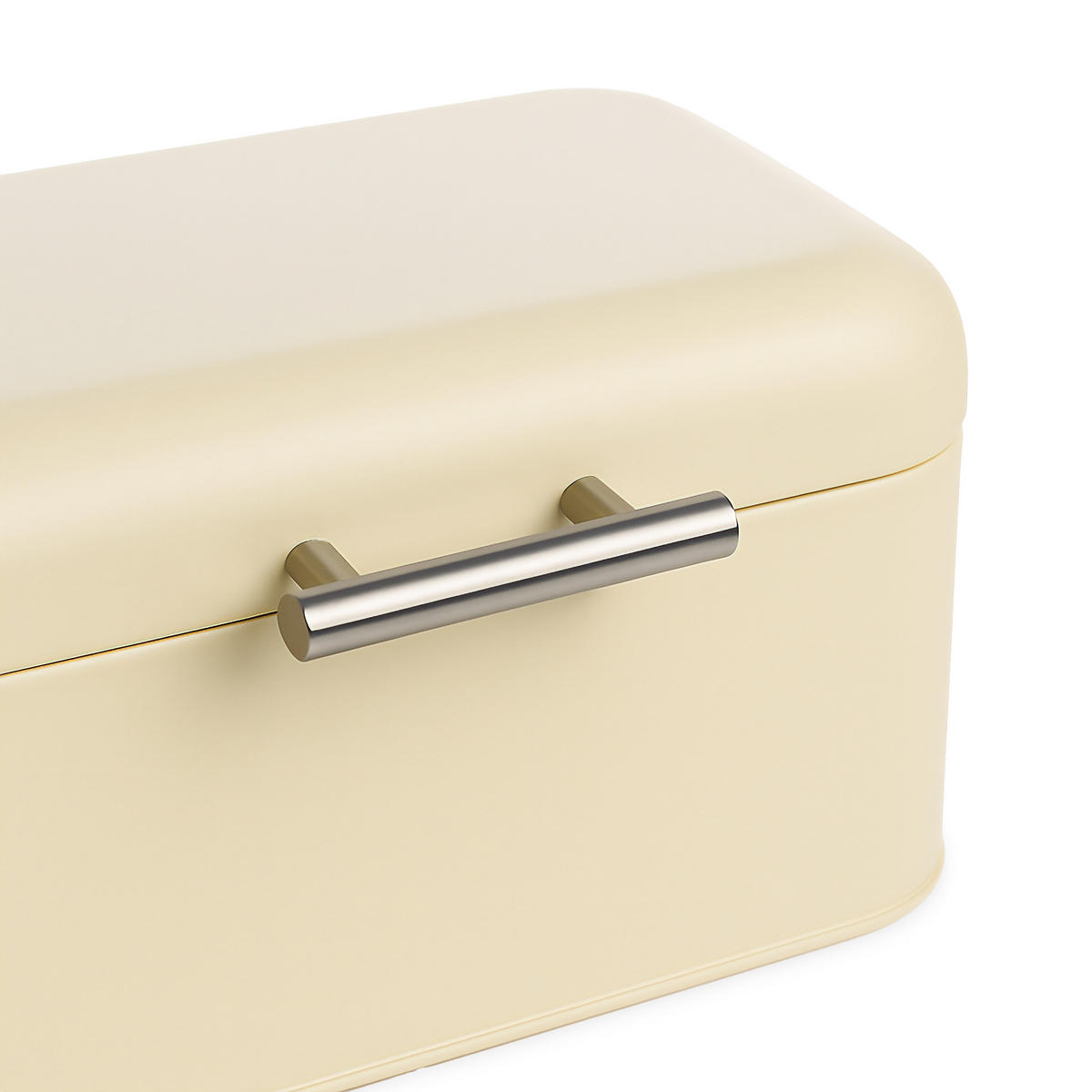 BROTKASTEN - Beige, Textil/Metall (30/15.5/21cm) - Relaxdays