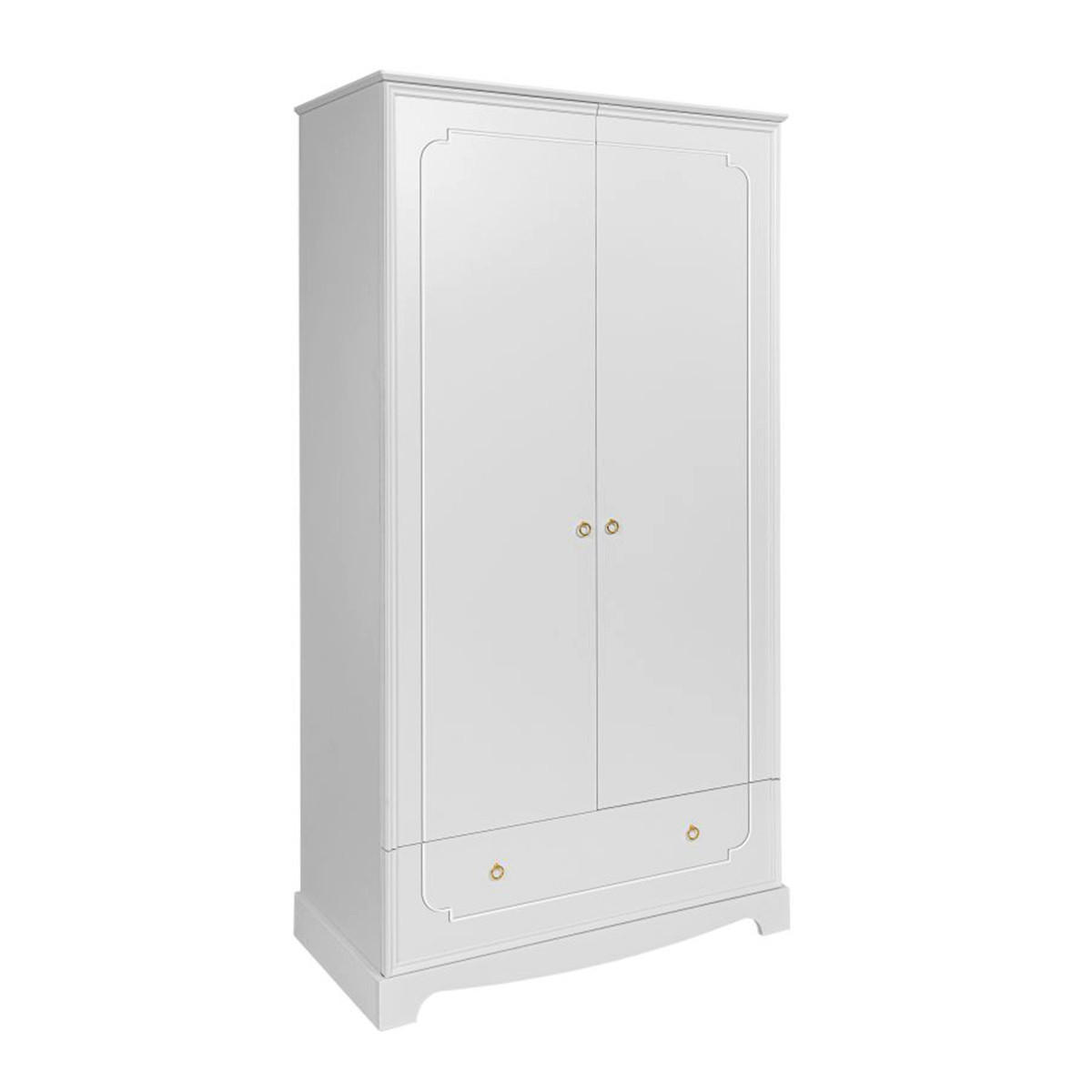 SCHRANK 2 Türen Royal Weiß - Weiß, Holzwerkstoff (103/195/50cm) - Petits-meubles