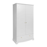SKRIŇA 2 dvere Royal Biela - biela, kompozitné drevo (103/195/50cm) - Petits-meubles