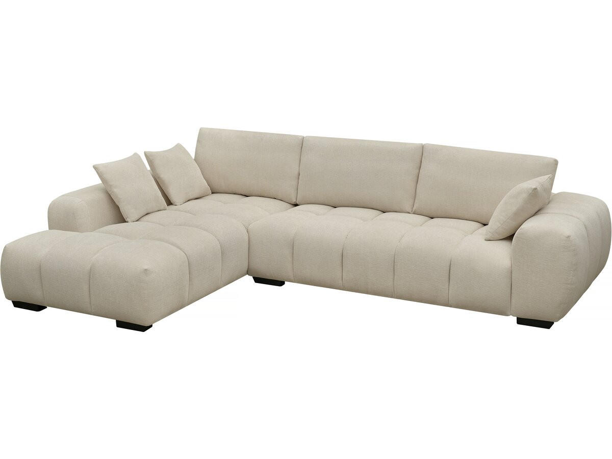 ECKSOFA monceau Grau - Grau, Textil (207/307cm) - Habitat Garten