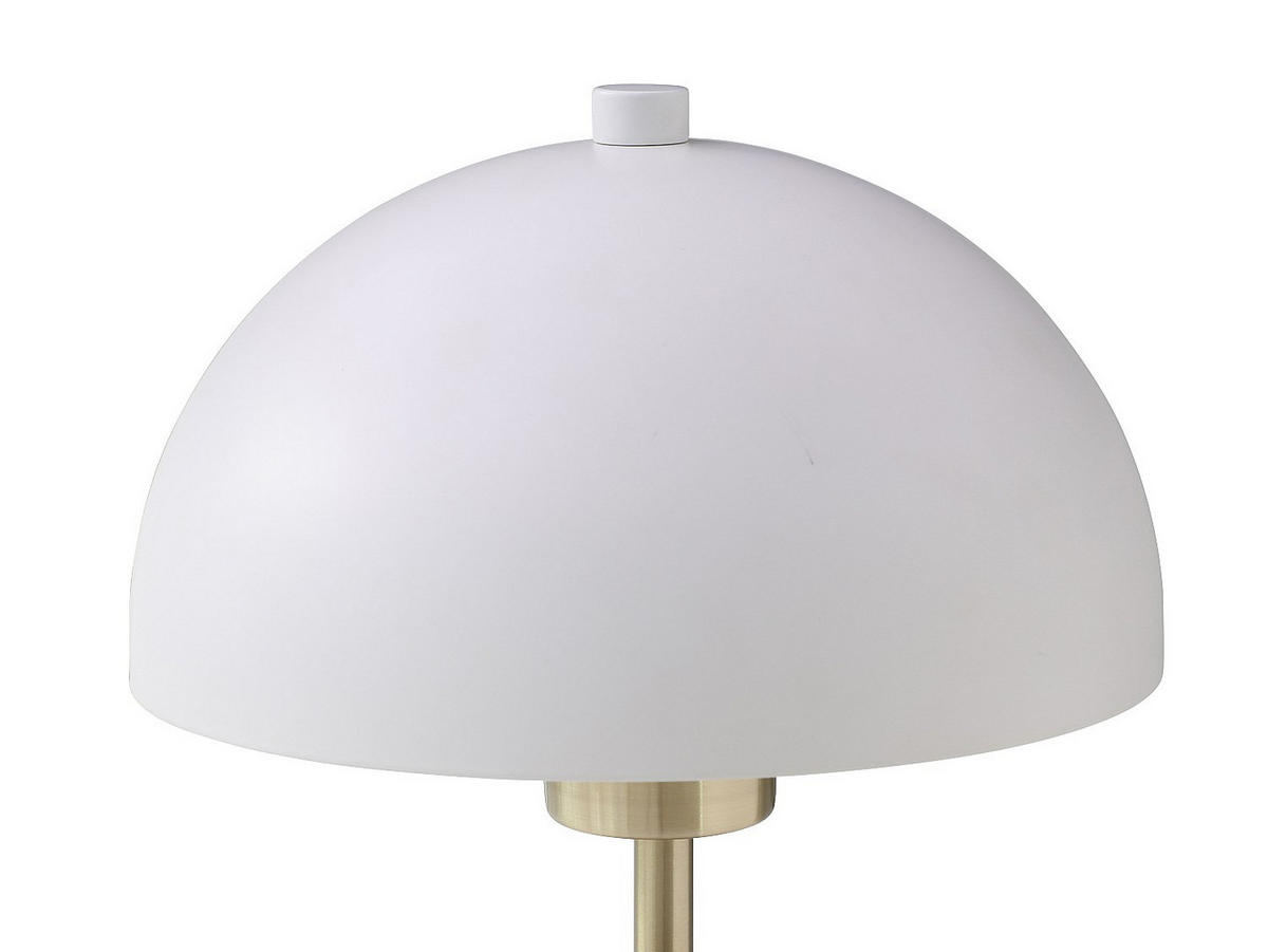 TISCHLAMPE - 20 cm x 20 cm - Holz, Platte, Metall - Naturfarben Hell, Weiß TANTA - Naturfarben/Weiß, Holz/Metall (20/20/35.5cm) - Vente-Unique