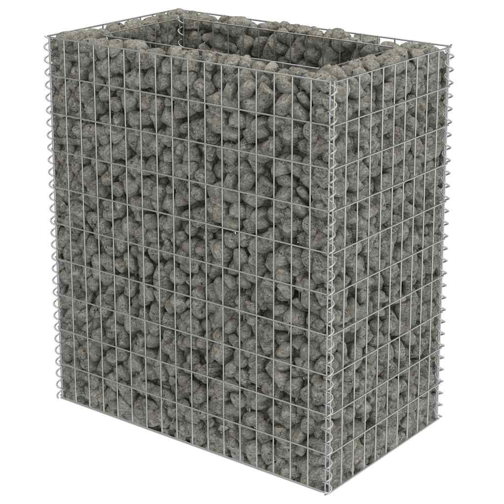 Deluke Gabionen Silber 90x100x50 cm