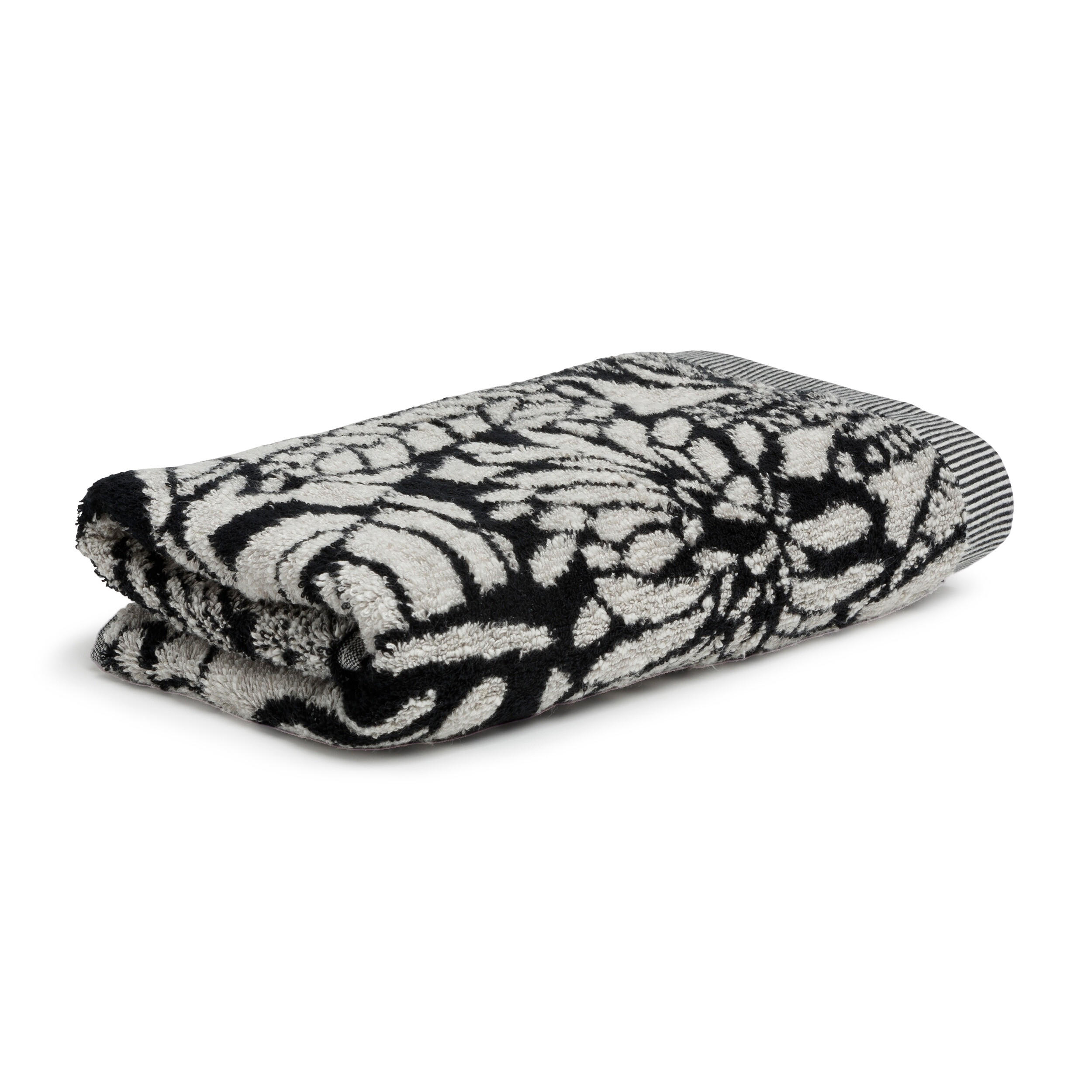 HANDTUCH BROOKLYN - Schwarz/Naturfarben, Textil (50/100cm) - MÖVE