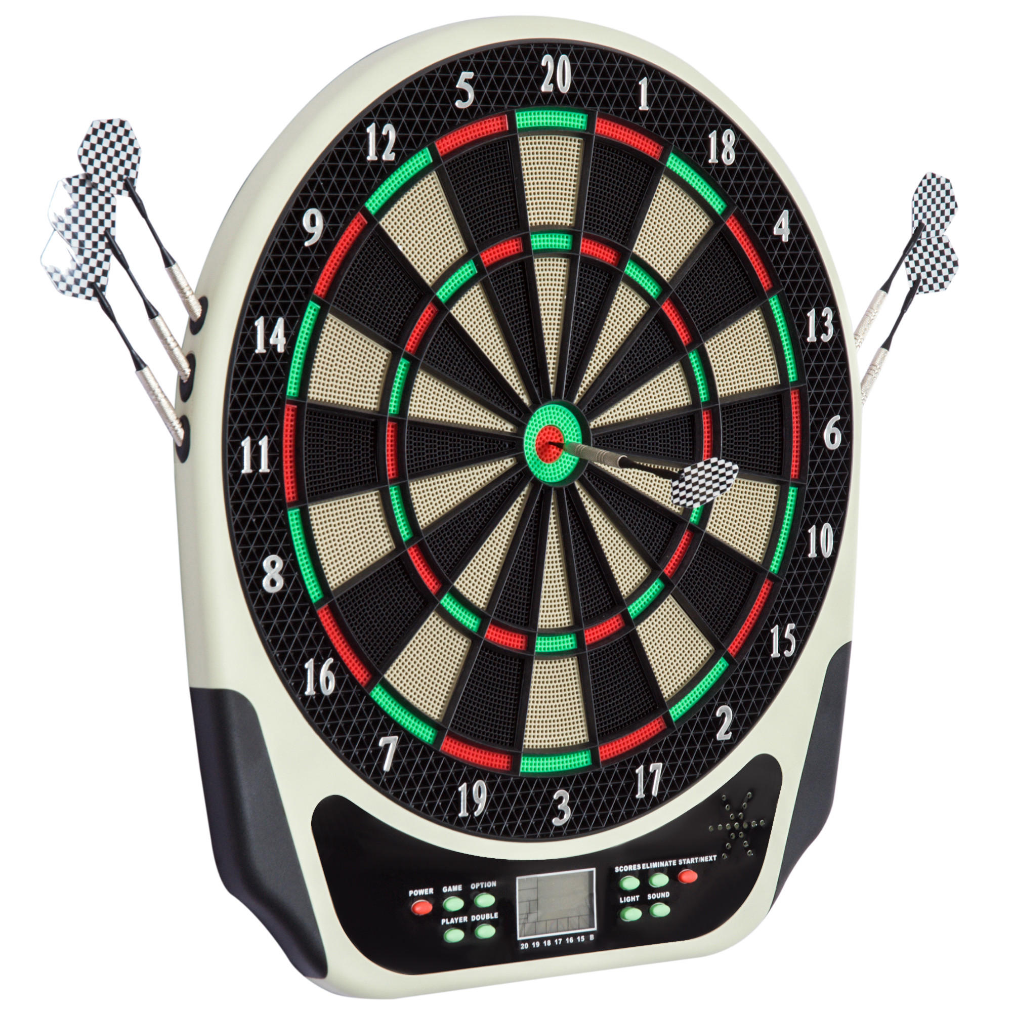 ELEKTRONISCHE Dartscheibe - Schwarz, Kunststoff (50/3.2/44cm) - HOMCOM