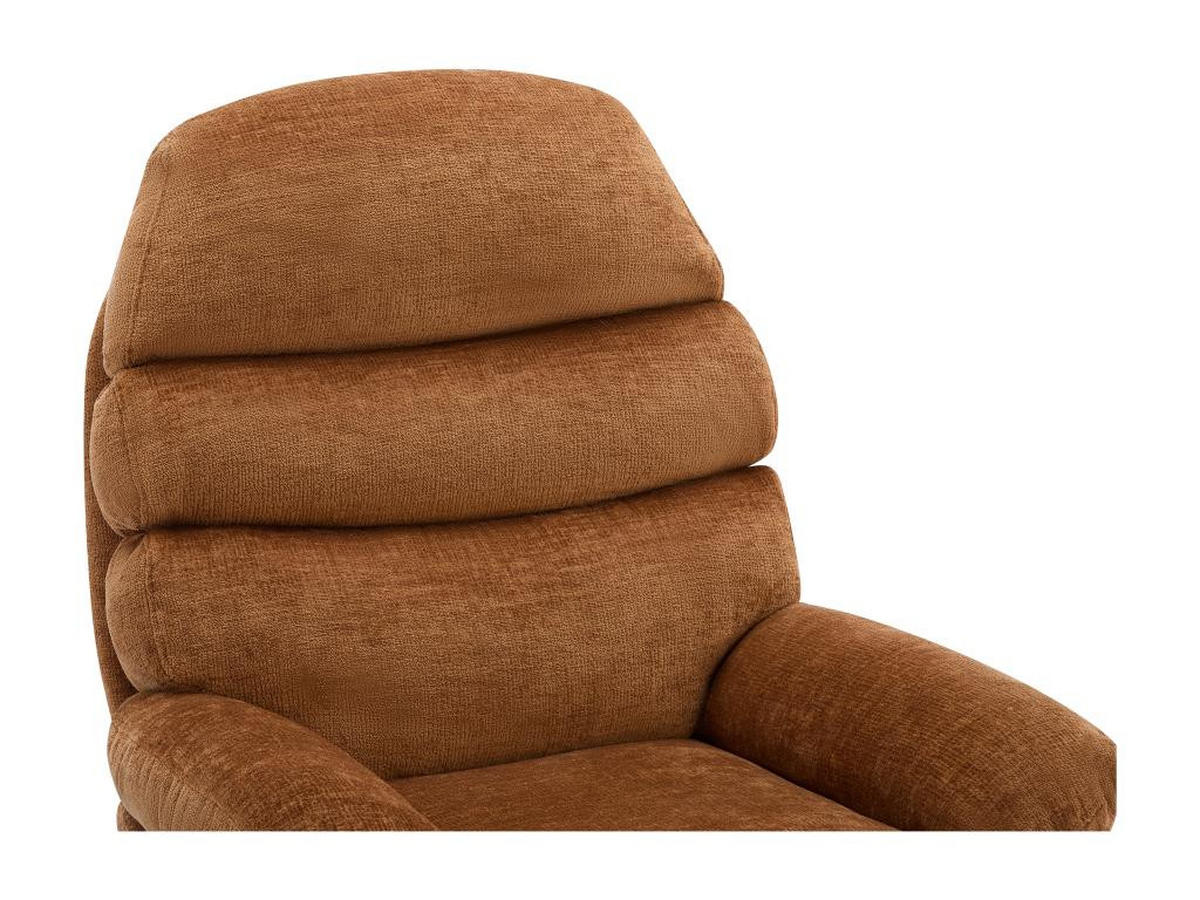 DREHSESSEL - Stoff - Terracotta - LIZUTA - Braun, Textil (93/99/78cm) - Vente-Unique
