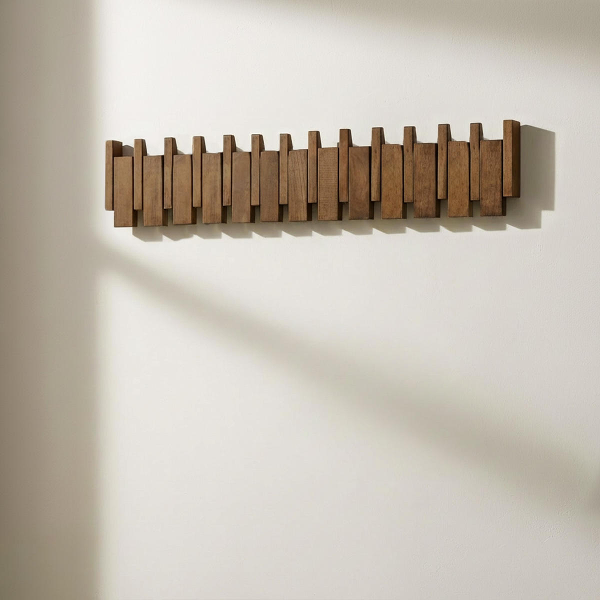 GARDEROBENLEISTE PORTE Nussbraun - 80 x 15 cm - Dunkelbraun, Holz (80/15/3.5cm) - Home Deluxe