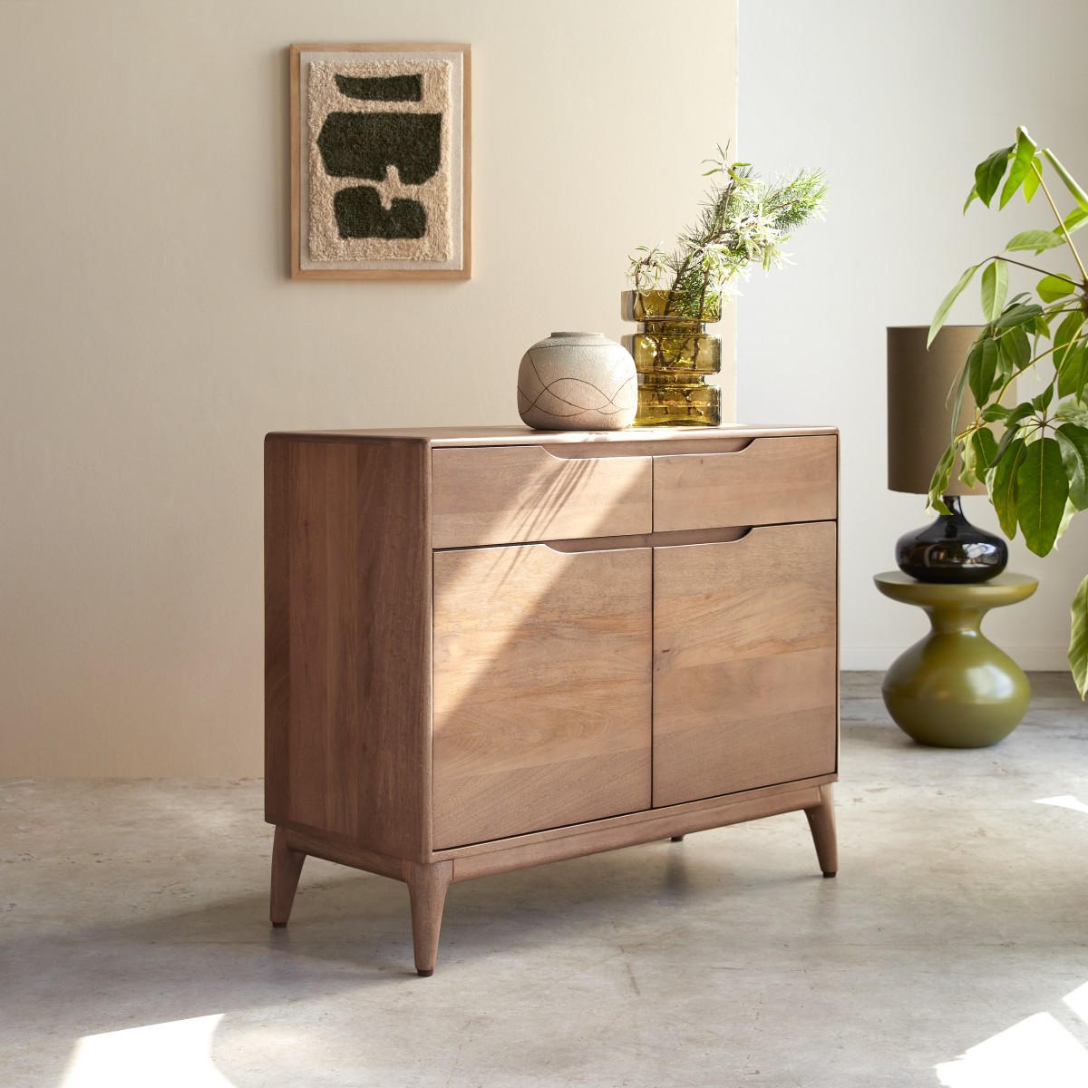 SIDEBOARD Gabrielle Braun aus Mango - Braun, Holz (100/81/40cm) - Tikamoon