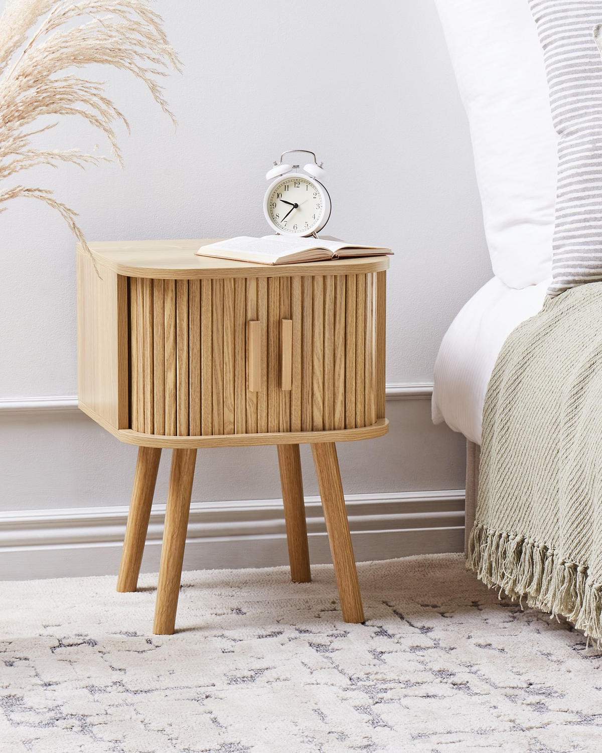 NACHTTISCH Braun Selah - Braun, Holzwerkstoff (40/40/54cm) - Beliani