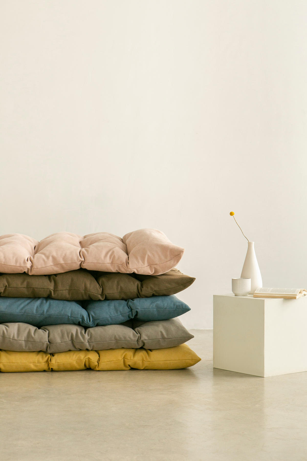 BODENKISSEN aus Baumwolle, blau, 120/100 cm CIELO - Blau, Textil (120/100/8cm) - RNT By Really Nice Things