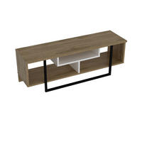TV-ELEMENT Asal Oud Schwarz - Eichefarben/Schwarz, Holzwerkstoff (119.4/40.2/119.4cm) - Decorotika