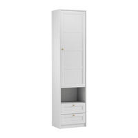 SCHRANK 1 Tür Fergus Weiß - Weiß, Holzwerkstoff (53.8/218.2/40cm) - Petits-meubles
