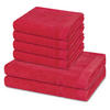 FROTTIERSET Rubin 6-teilig - Pink, Textil (50/100cm) - Ross