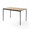 ESSTISCH Rechteck 120/75/75 cm - Beige, Holz/Metall (120/75/75cm) - Urban Meuble