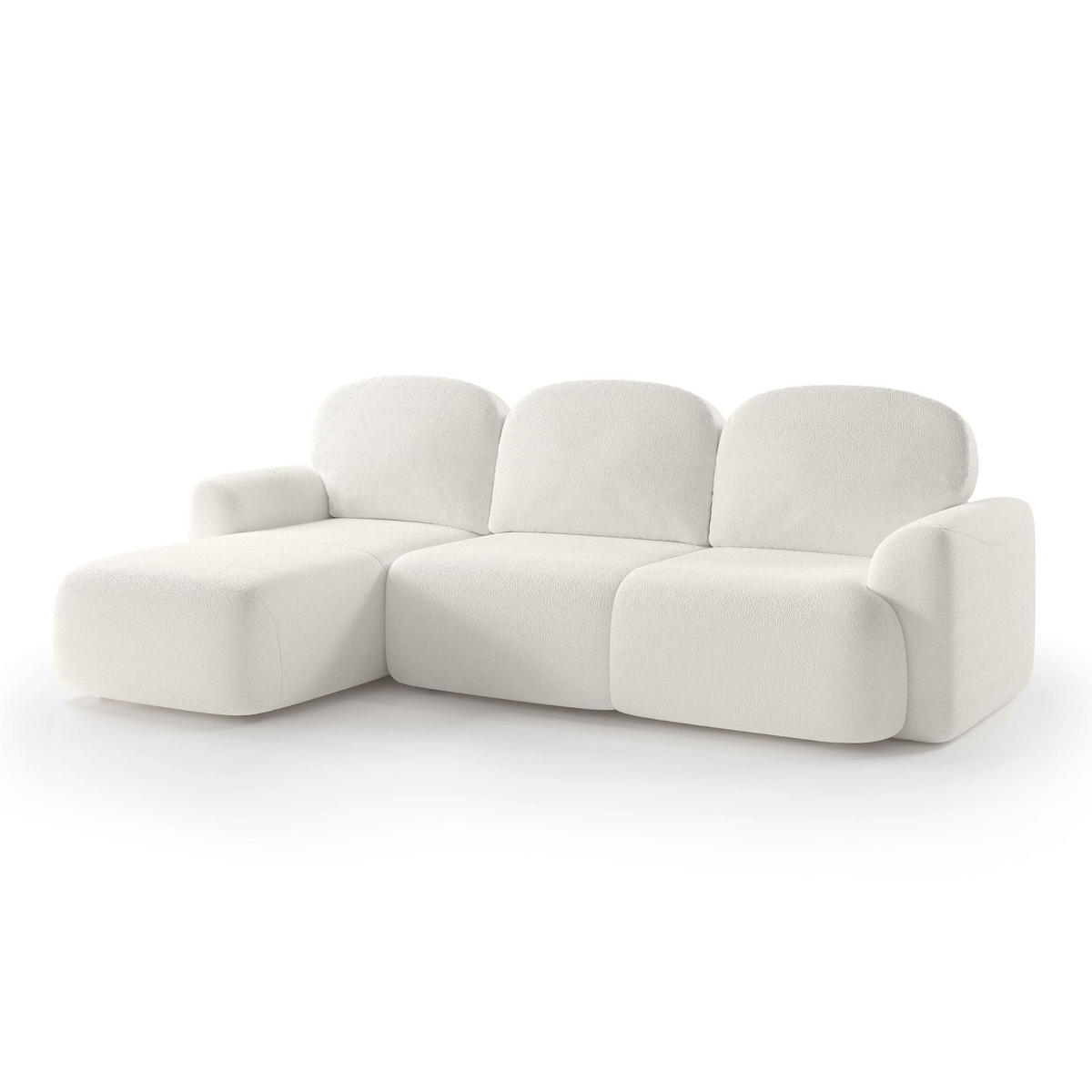 ECKSOFA Bulu Goldfarben - Goldfarben, Textil (260/95/163cm) - Pillovely