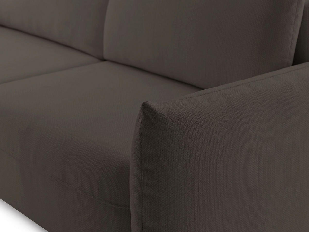 SCHLAFSOFA Theolla Braun - Schwarz/Braun, Textil/Metall (248/97/111cm) - Selsey