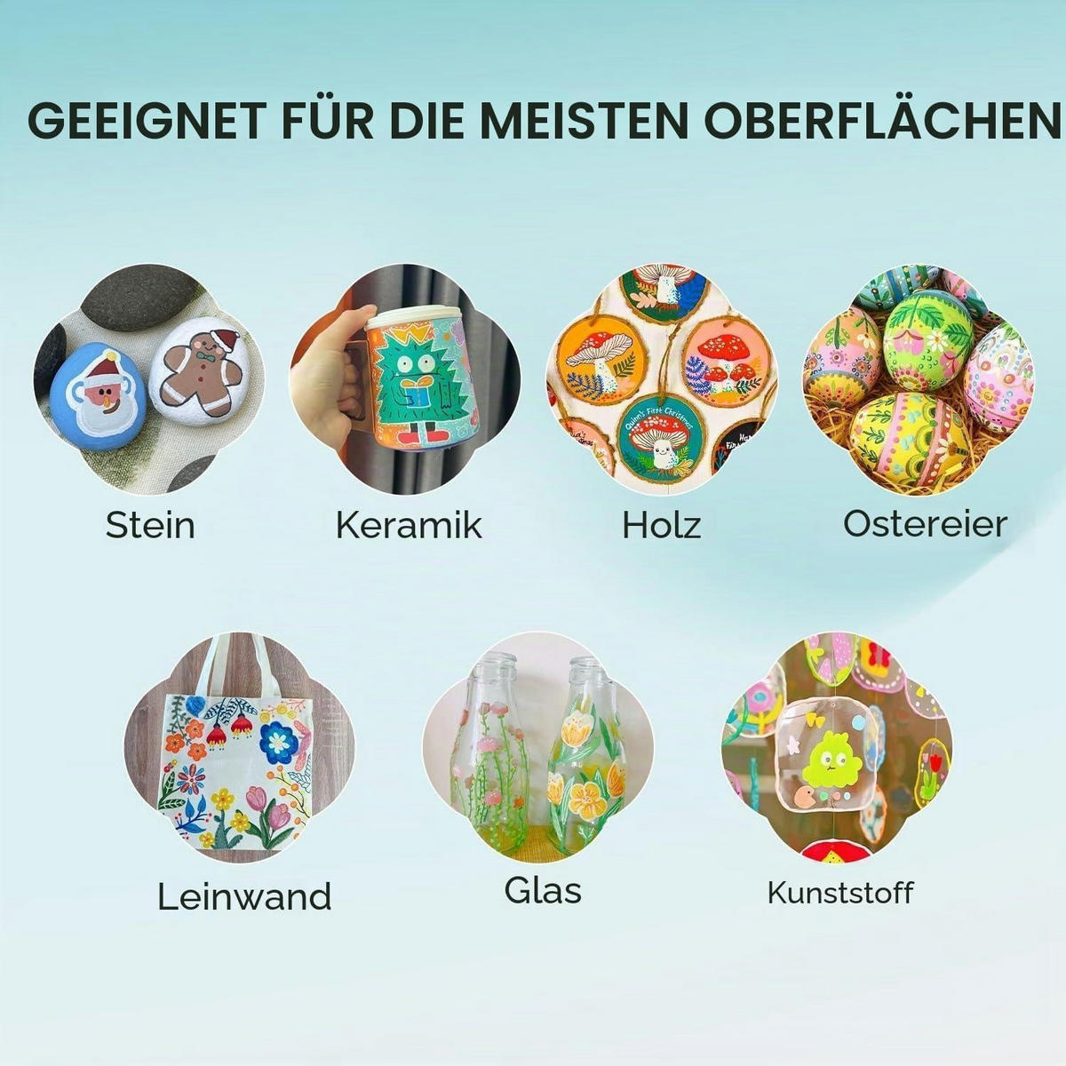 ACRYLFARBEN-STIFTE Set 72 Farben mit Ersatzspitzen - Multicolor, Kunststoff (1/1/13.2cm)
