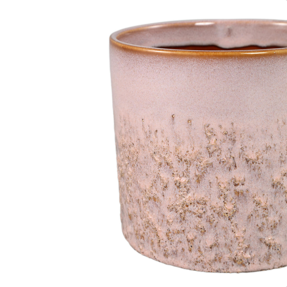 TOPF Mary Rosa 17/17/15.5cm - Pink, Keramik (15.5cm) - PTMD Collection