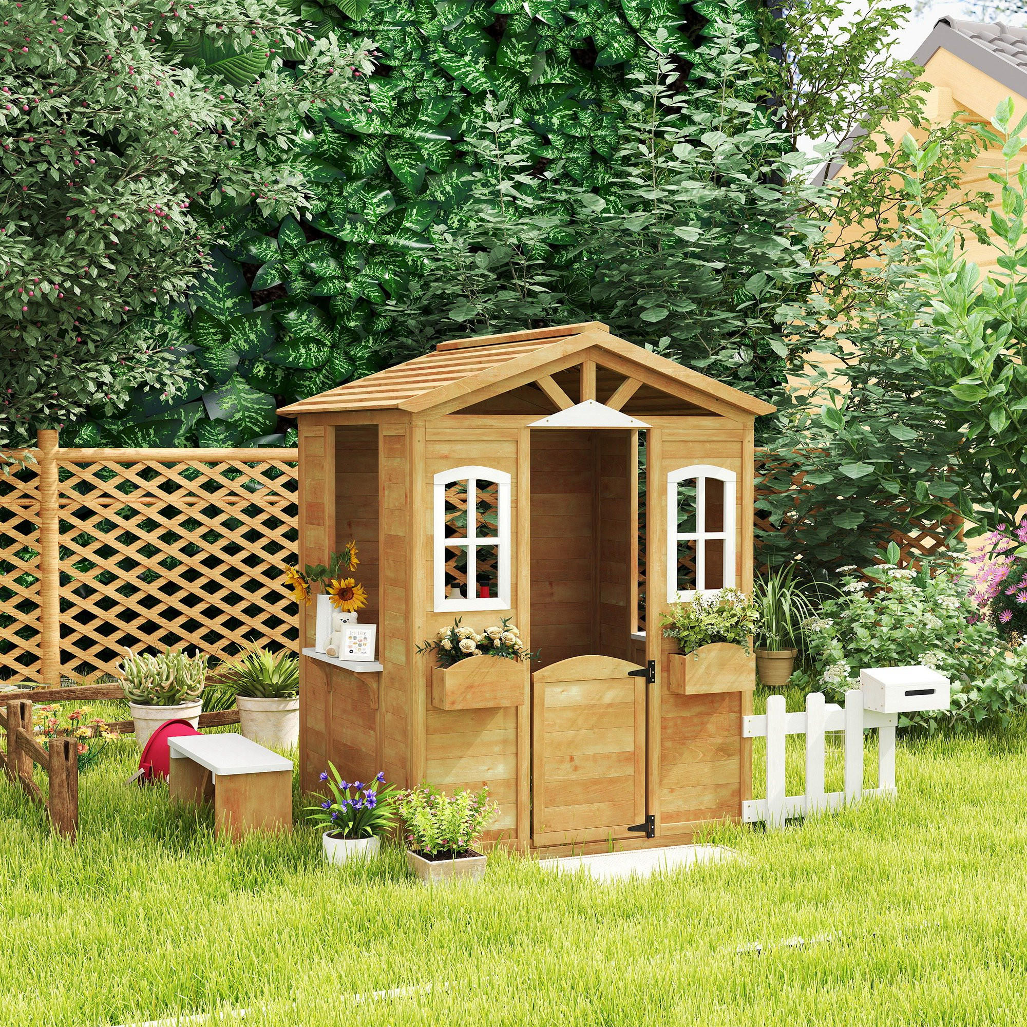 ComfortXL Spielhaus Gelb 119x140x205 cm