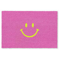 TEPPICH - Smiley - Fröhlich - Rosa - 230x150 cm - Pink, Kunststoff/Textil (230/0.4cm) - OnlyWow