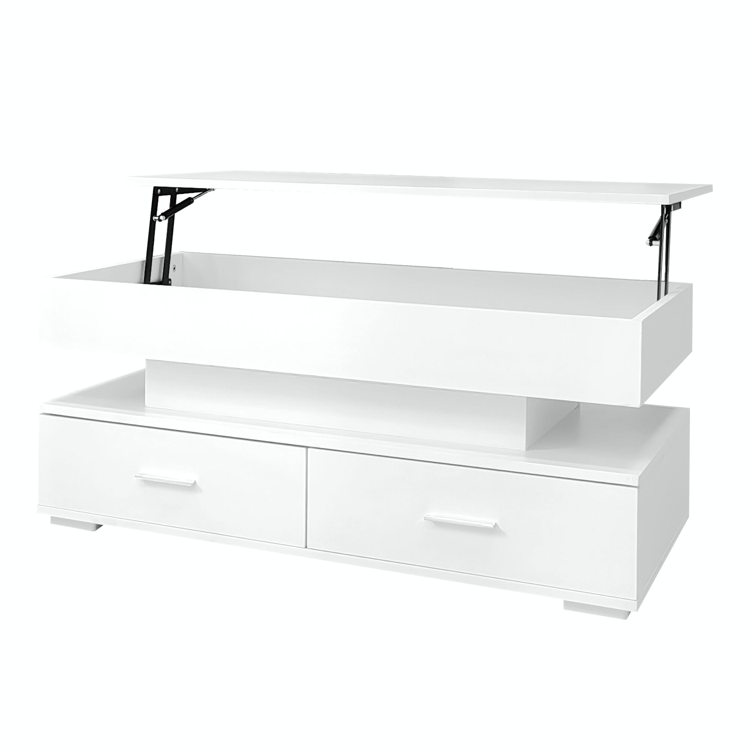COUCHTISCH Weiß 100/50/44 cm - Weiß, Holzwerkstoff (100/50/44cm) - Urban Meuble