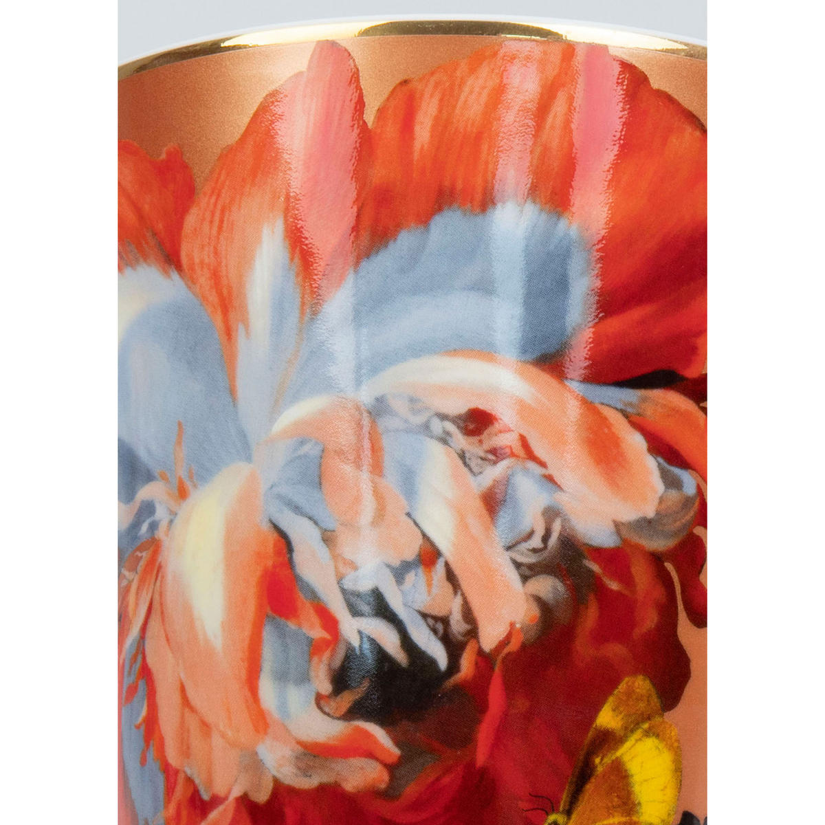 KAFFEEBECHER Wunderbar Flourish - Poppy, mit Geschenkbox - Naturfarben, Keramik (0.6L) - Könitz