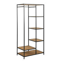 GARDEROBE - Wildeiche, Holzwerkstoff/Metall (77/165/45cm) - home24