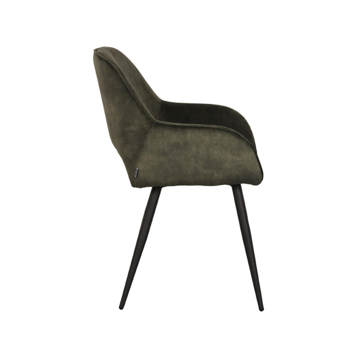 ESSZIMMERSTUHL Fer Braun 58/57/87 cm 2er-Set - Dunkelbraun, Textil (57/87/58cm) - LABEL51