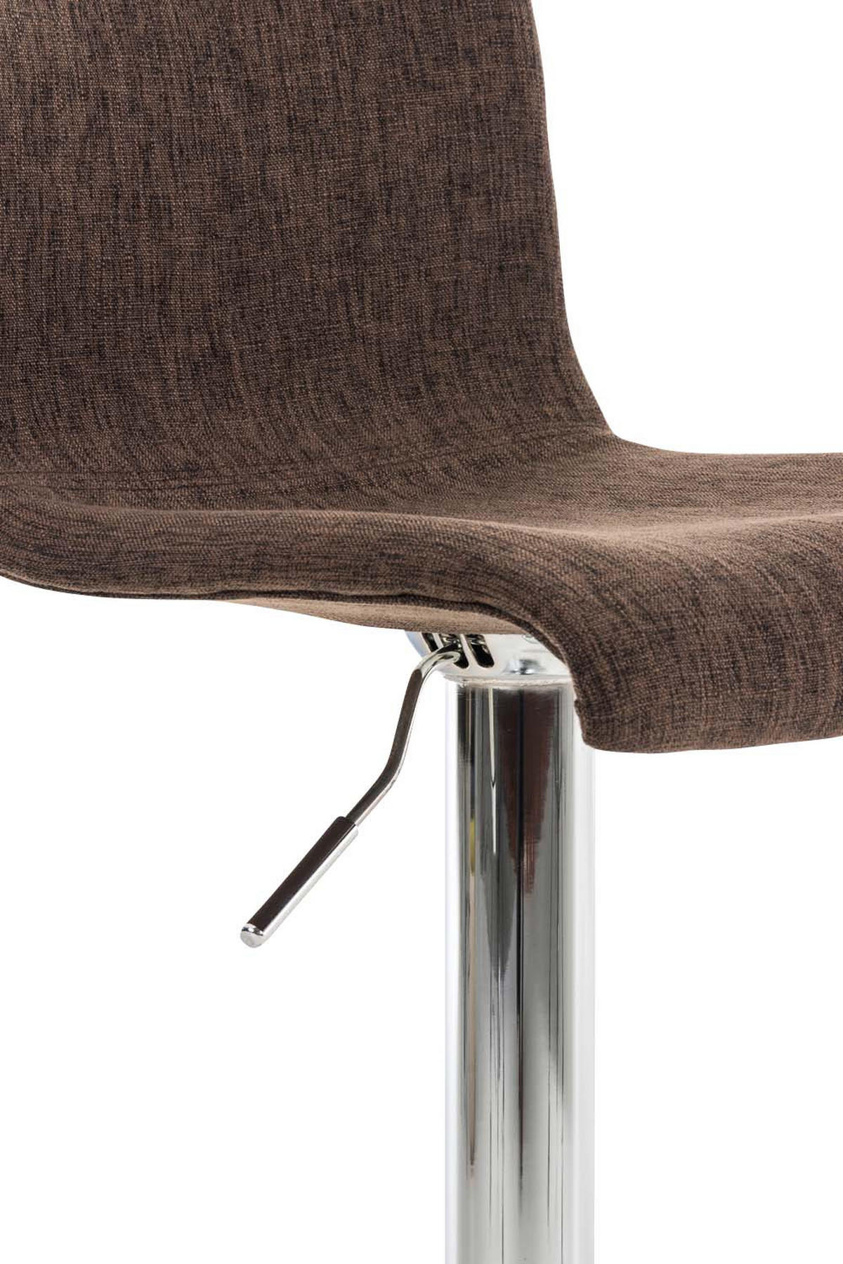 BARHOCKER BERLIN Braun Stoff - Braun, Textil/Metall (39/84/36cm) - DELUKE