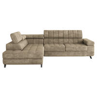 ECKSOFA Nord, Seite: Links - Schwarz/Sahara, Holz/Textil (264/203cm) - MIRJAN24