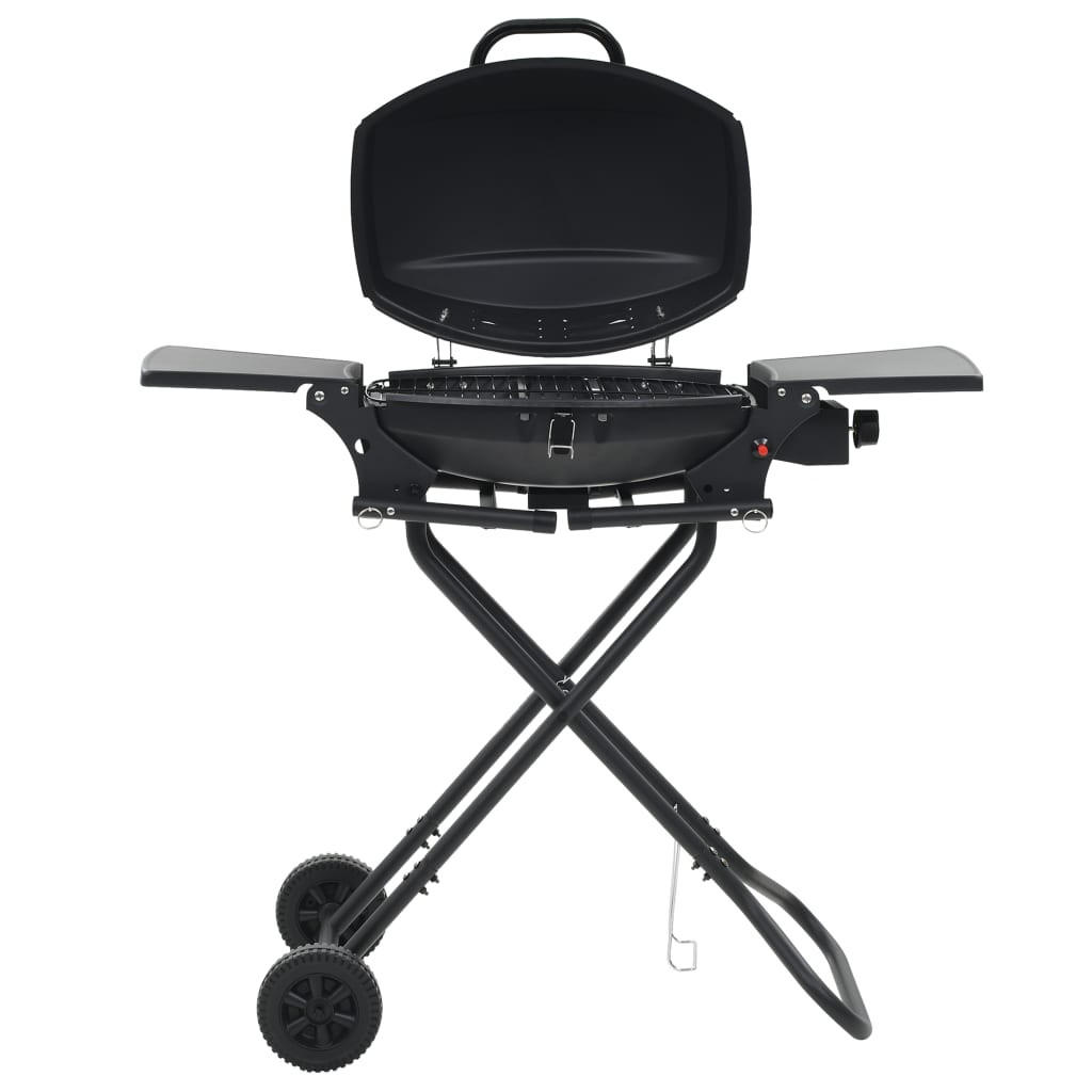 GASGRILL Tragbar Mit Kochzone Schwarz - Schwarz, Metall (103/97/47cm) - vidaXL