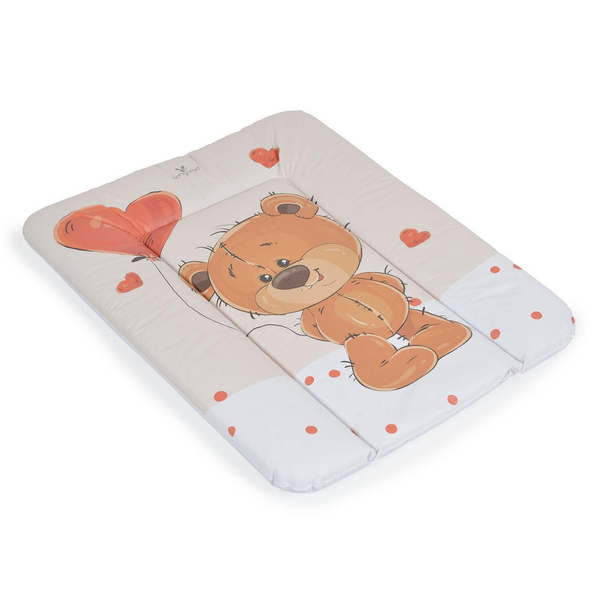 WICKELAUFLAGE Soft 50 x 70 cm braun waschbar, gepolstert, erhöhter Rand, Rutschschutz, bis 11 kg - Braun, Kunststoff (50/70cm) - Cangaroo