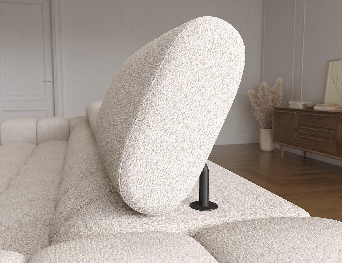 ECKSOFA Neviro R - Beige (Royal 18) - Beige, Holzwerkstoff (285/181cm) - Möblo
