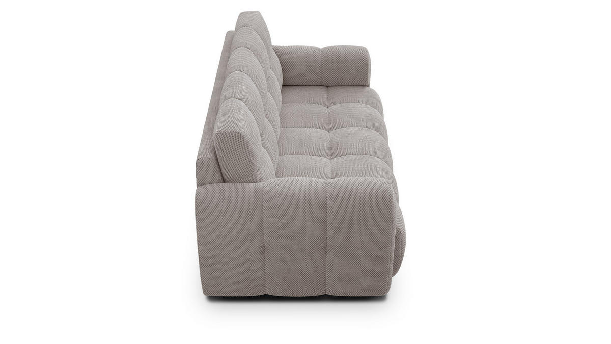 SOFA MELLOW 2,5-Sitzer, beige - Beige/Schwarz, Holz/Textil (183/87/98cm) - Courtois Laville