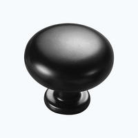 MÖBELGRIFF Schwarz Matt 10er-Set Vintage - Schwarz, Metall (0.28/2.5/2.8cm)