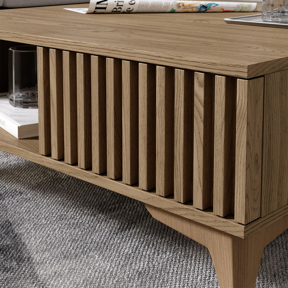 COUCHTISCH Esteban Holz - Braun, Holzwerkstoff (80/80/32cm) - Petits-meubles