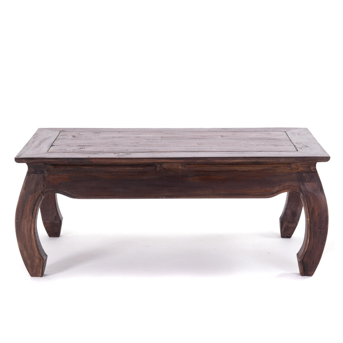 OPIUMTISCH EAST 100 Mahagoni Recyclingholz massiv 03 dunkelbraun - Dunkelbraun, Holz (60/100/41cm) - DESIGN DELIGHTS