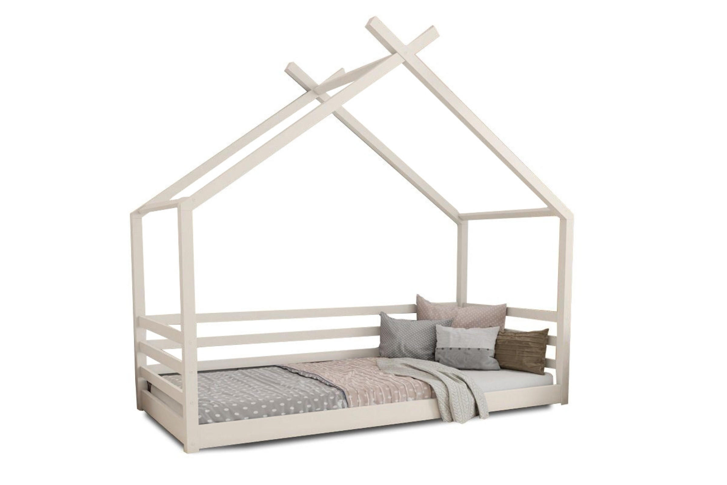 Deine Möbel 24 Hausbett Beige 120x200 cm