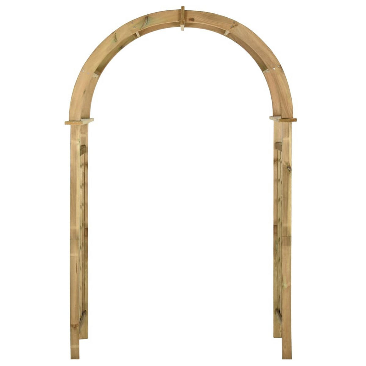 GARTENBOGEN Grün Kiefernholz Imprägniert - Braun, Holz (130/215/58cm) - furnicato