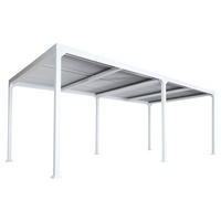 PERGOLA Alu 224x600x300cm Weiß - Weiß, Metall (600/224/300cm) - BERLINLODGE