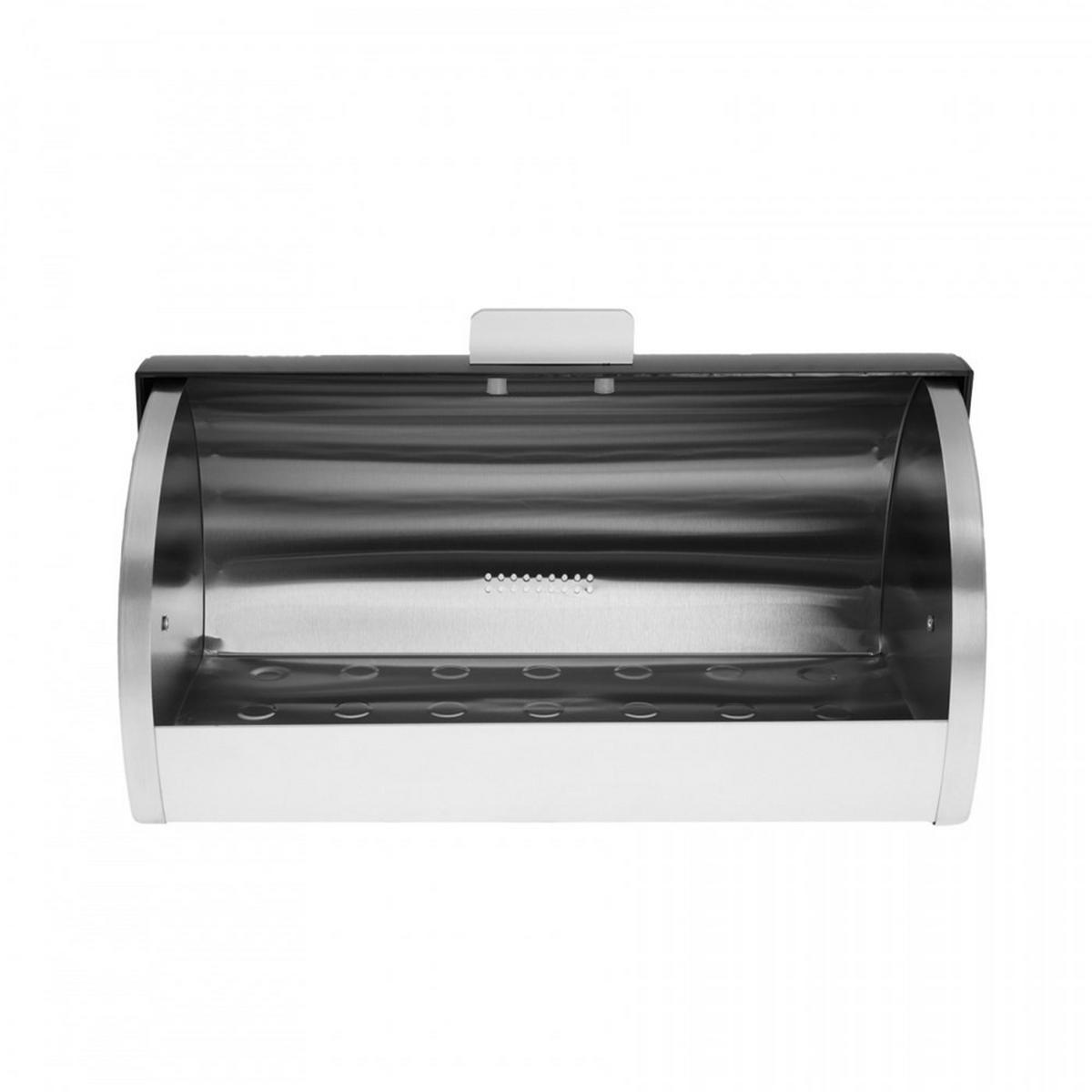 BROTKASTEN Schwarz 39.5/28/18.5 cm KH3208 - Schwarz, Metall (28/18.5/39.5cm) - Kinghoff 