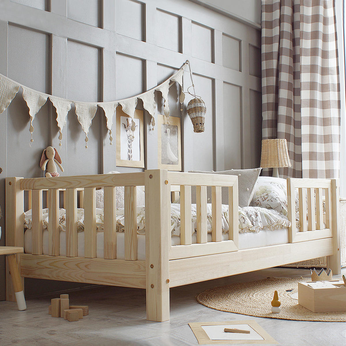 POSTEL 90/190 Agnès Přírodní dřevo - hnědá, dřevo (90/190cm) - Petits-meubles