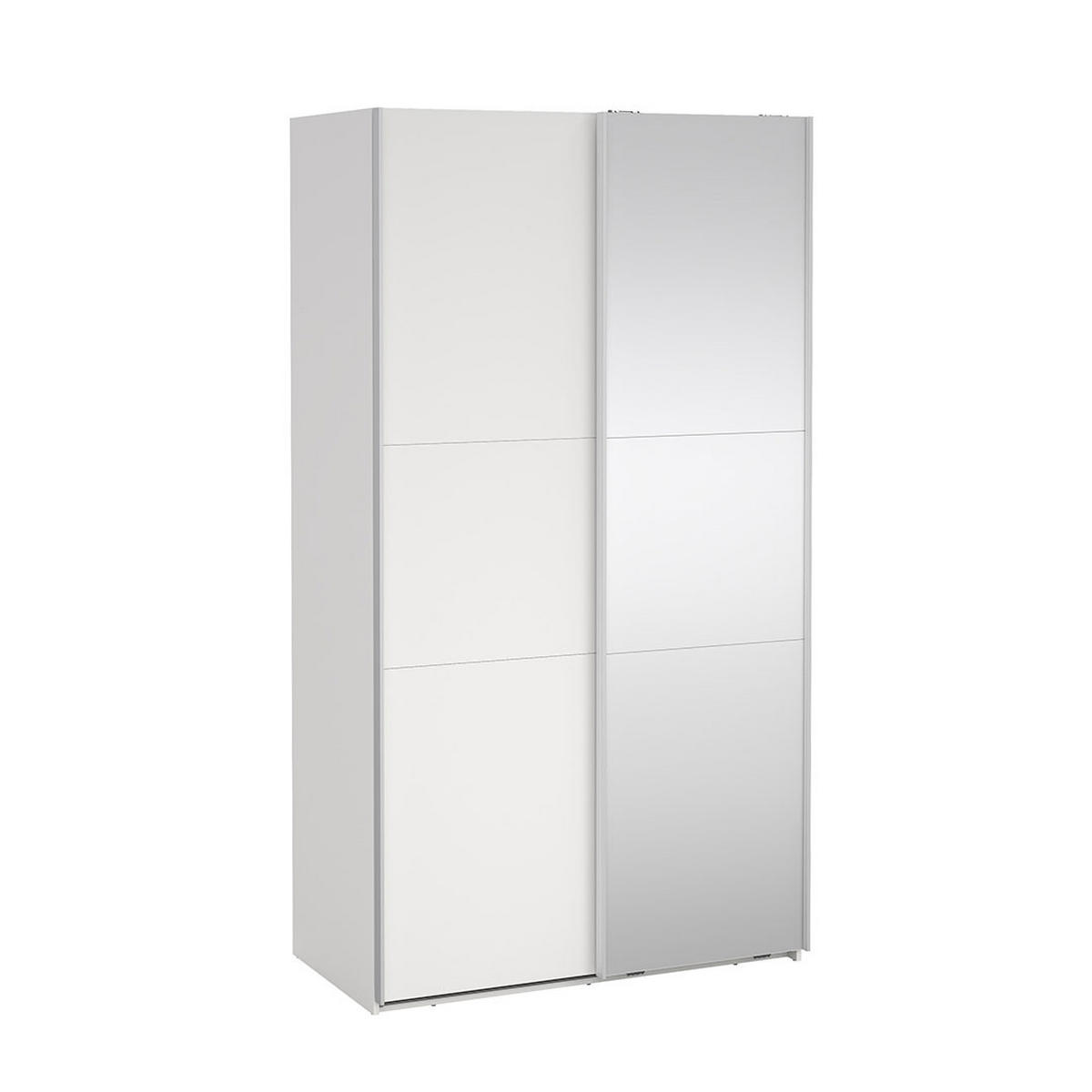 SCHIEBETÜRENSCHRANK, Como, Weiß, Holzwerkstoff, 119 x 67 x 221 cm - Weiß, Holzwerkstoff (119/221/67cm) - ebuy24