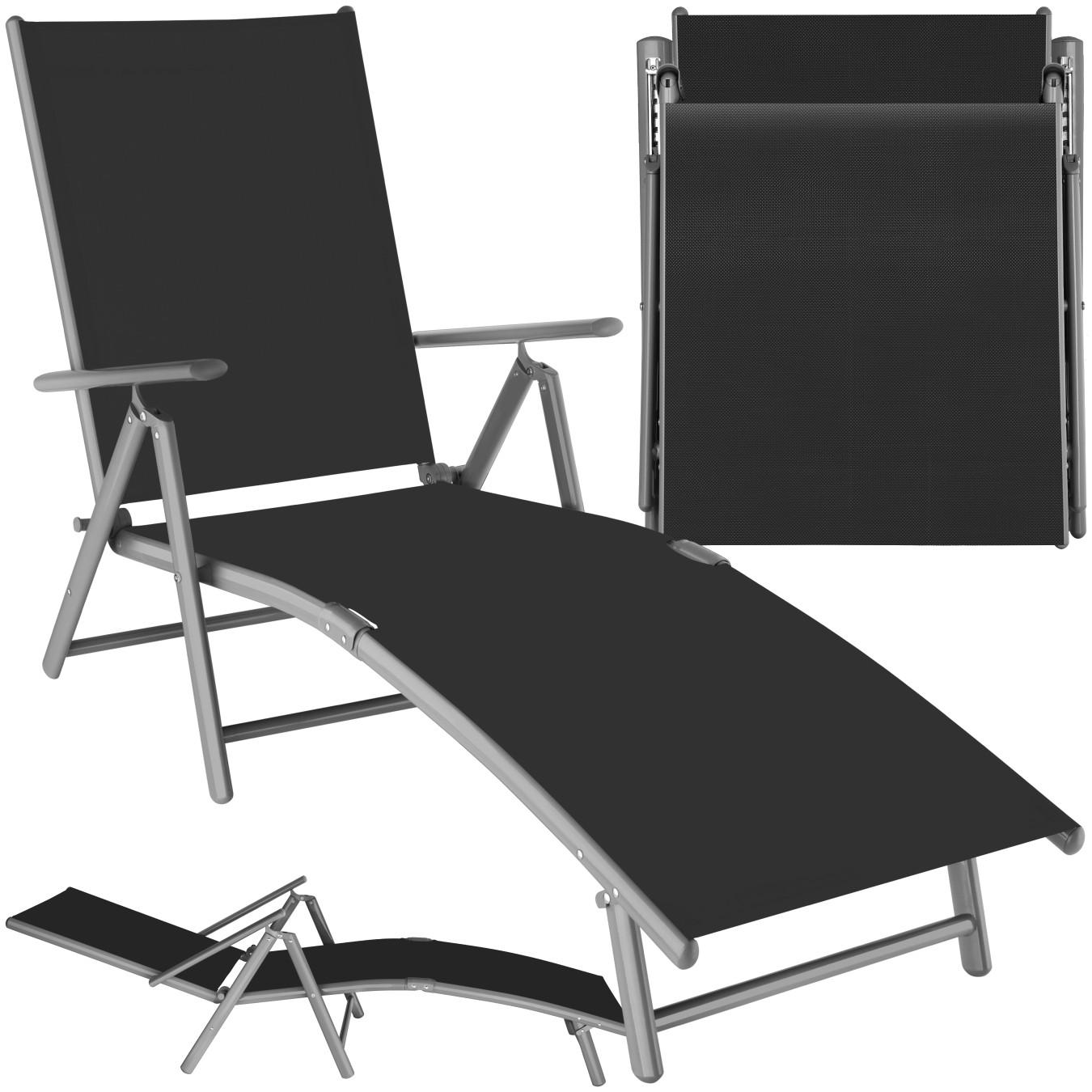 GARTENLIEGE Marisol,182 x 62 x 59 cm,dunkelgrau - Dunkelgrau, Kunststoff (62/59/182cm) - tectake