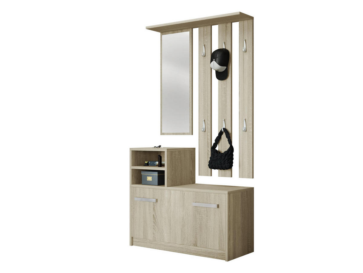 GARDEROBE Kolom - Sonoma Eiche, Holzwerkstoff (85/180/24cm) - MIRJAN24